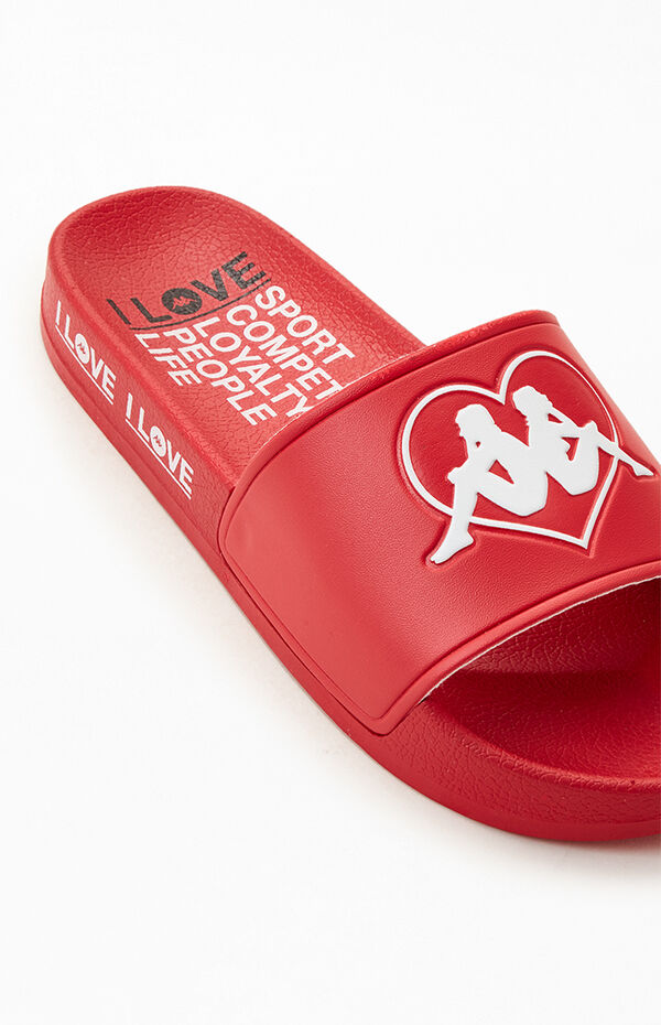 Kappa Red Aasiaat Slide Authentic Sandals | PacSun 1