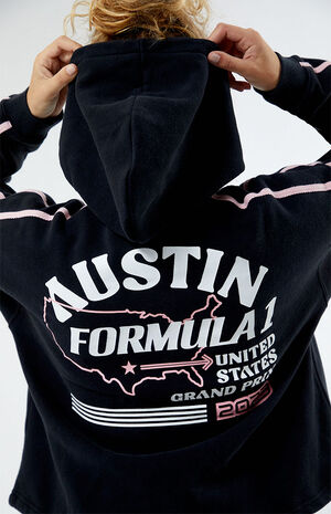 Formula 1 x PacSun Eco Austin Double Side Stripe Zip Up Hoodie | PacSun
