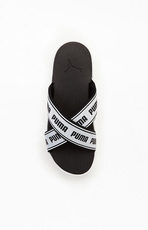 Puma Women's Platform Tape Slide Sandals | PacSun