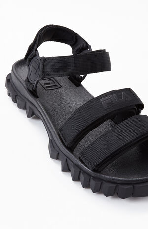 Fila Black Yak Sport Sandals | PacSun