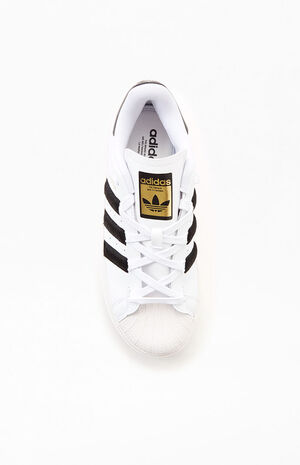 adidas Women's White & Black Superstar Bonega Sneakers | PacSun