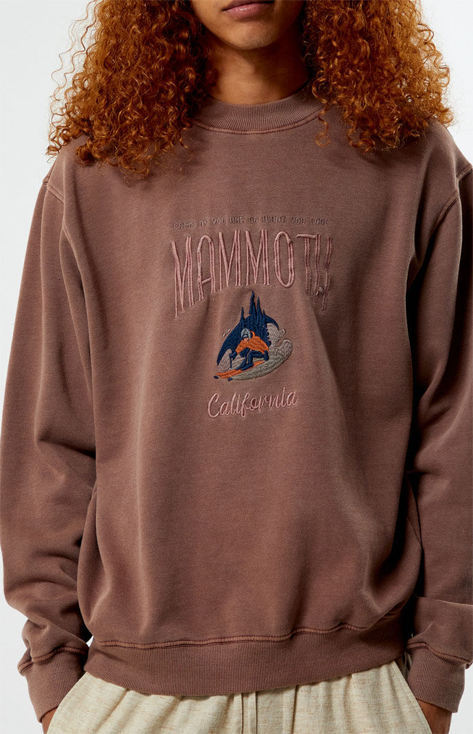 PacSun Mammoth Embroidered Crew Neck Sweatshirt | PacSun