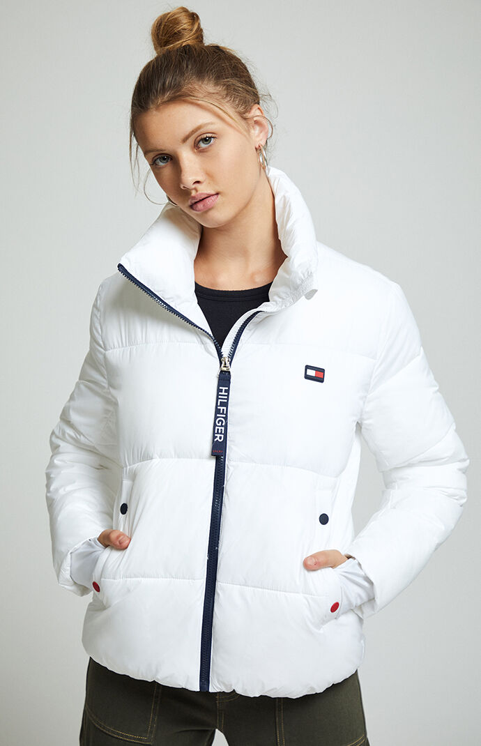 White Tommy Hilfiger Jacket Womens Shop, 59% OFF | centro-innato.com