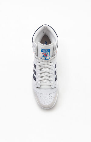Uitreiken Groot universum neus adidas White & Navy Top Ten Hi Shoes | PacSun