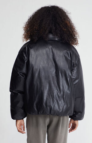 PacSun Oversized Pleather Puffer Jacket | PacSun