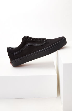 Vans Mono Black Old Skool Shoes | PacSun | PacSun
