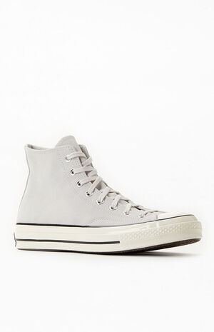 Converse Chuck 70 Light Gray High Top Suede Shoes | PacSun