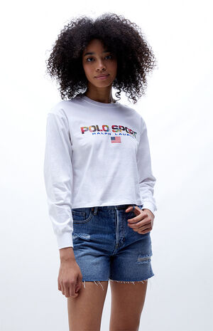 Polo Ralph Lauren Sport Long Sleeve Crop T-Shirt | PacSun