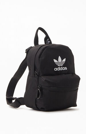 adidas Recycled Black & White Trefoil 2.0 Mini Backpack | PacSun