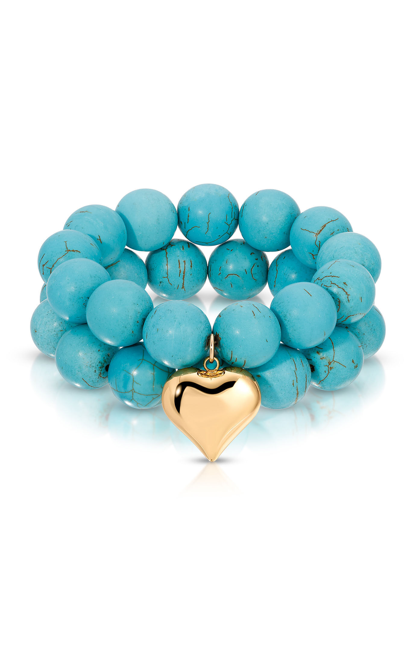 Ettika Luck & Love Turquoise Elastic Bracelet Set