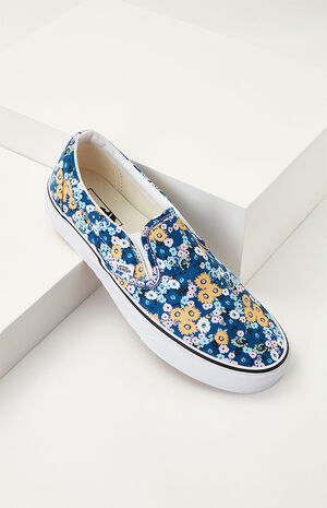Vans Floral Classic Slip-On Sneakers | PacSun