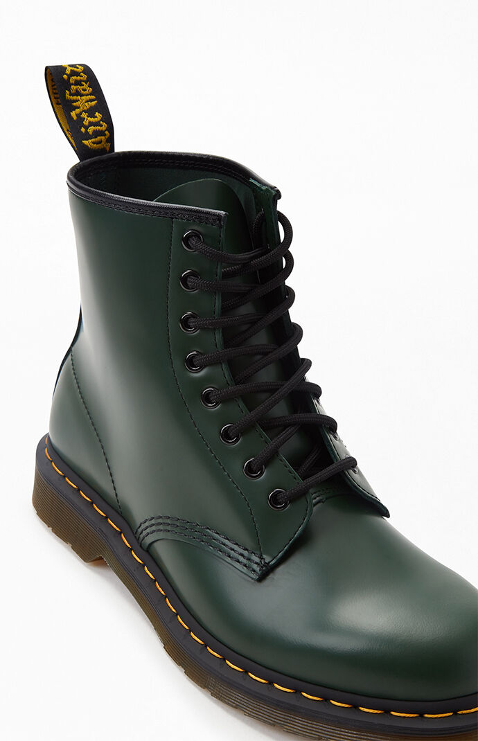 Dr Martens 1460 Smooth Leather Green Boots | PacSun