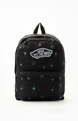 Vans Black Floral Realm Backpack | PacSun