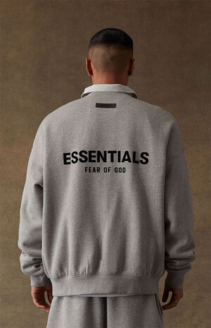 Fear of God Essentials Dark Oatmeal Crew Neck Sweatshirt | PacSun
