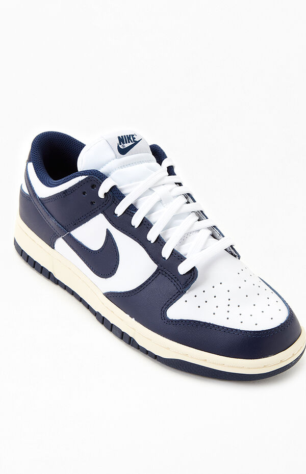 Nike Vintage Navy Dunk Low Shoes | Dulles Town Center