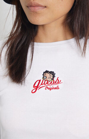 GUESS Originals x Betty Boop Ribbed Long Sleeve Top | PacSun