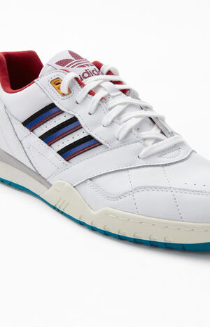 adidas White & Burgundy A.R. Trainer Shoes | PacSun | PacSun