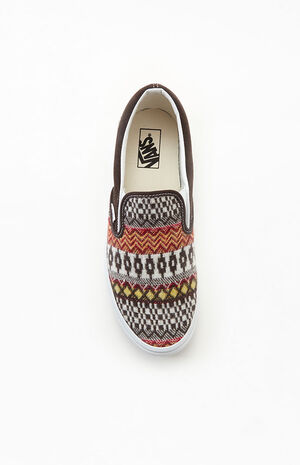Vans Fair Isle Classic Slip On Shoes | PacSun