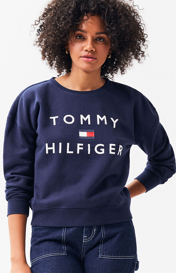 Tommy Hilfiger Crew Neck Sweatshirt Womens Slovakia, SAVE 34% -  raptorunderlayment.com