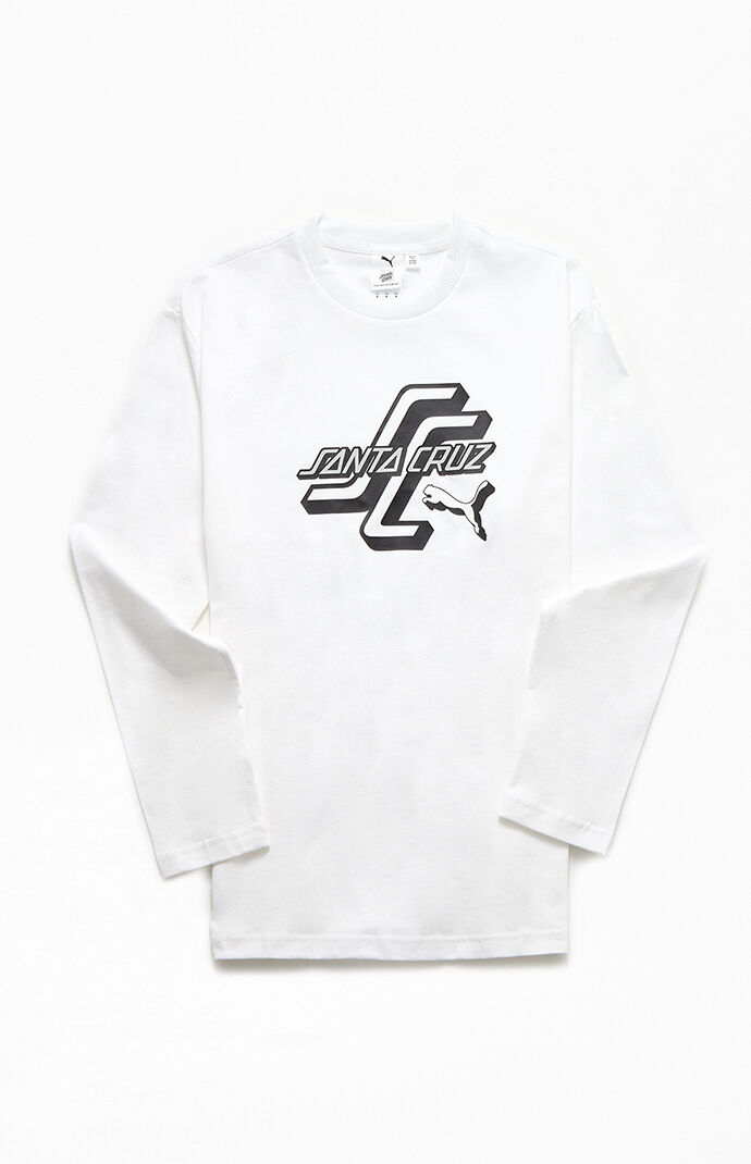 Puma Mens x Santa Cruz Long Sleeve T-Shirt - White size Medium from Puma |  AccuWeather Shop