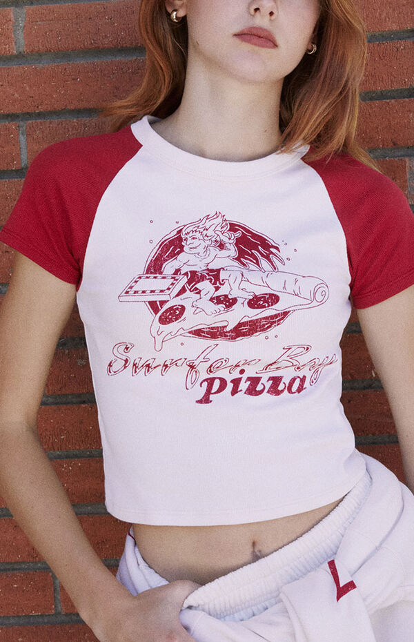 Stranger Things x PacSun Surfer Boy Pizza Baby T-Shirt