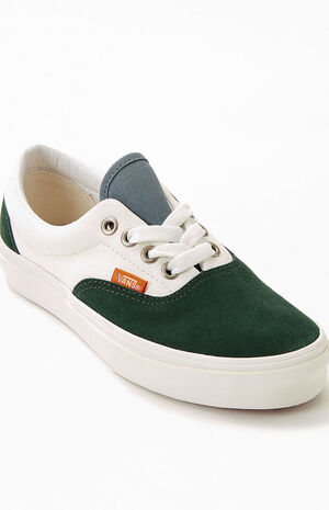 Vans Era White & Green Shoes | PacSun