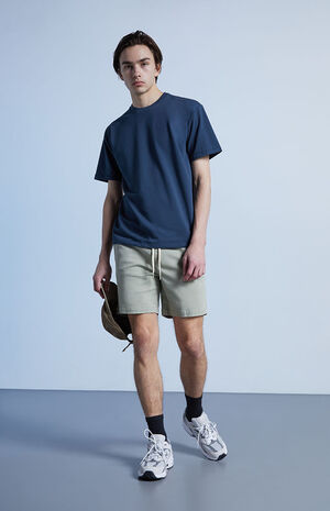PacSun Olive Twill Volley Shorts | PacSun