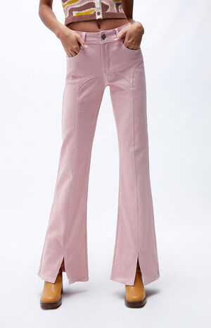 The Kript Pink Suvi Flare Jeans | PacSun