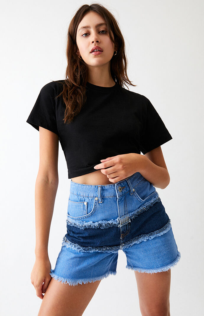 Get the Ragged Jeans Womens Tour Denim Shorts - Blue size 24 from PacSun  now | AccuWeather Shop