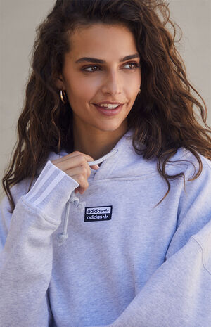 adidas Gray Vocal Cropped Hoodie | PacSun | PacSun