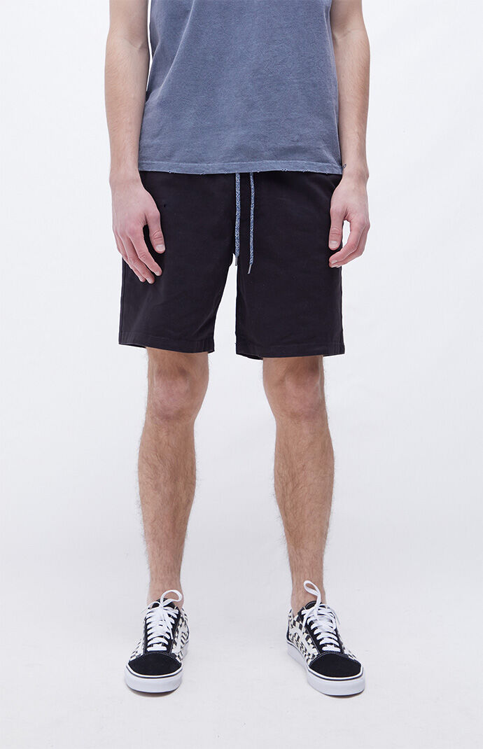 khaki shorts black