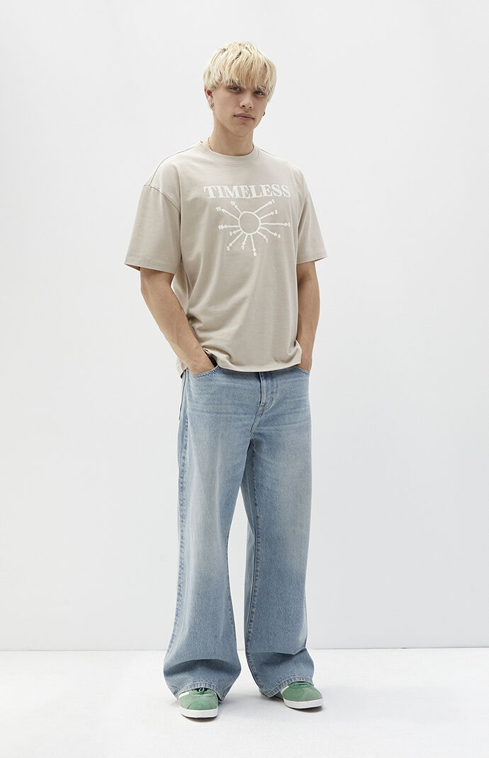 PacSun Light Wash Extreme Baggy Jeans