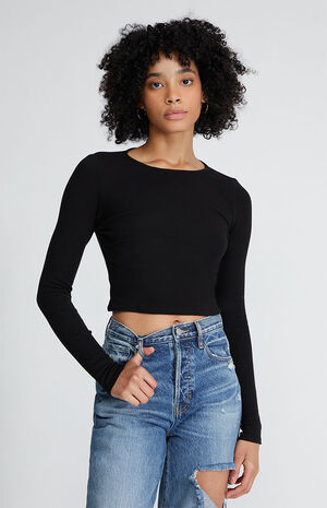 PS Basics by Pacsun Scoop Neck Long Sleeve Top | PacSun