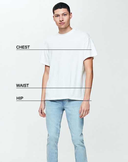 scrapbog Baglæns geni Men's Jeans Size Chart | PacSun