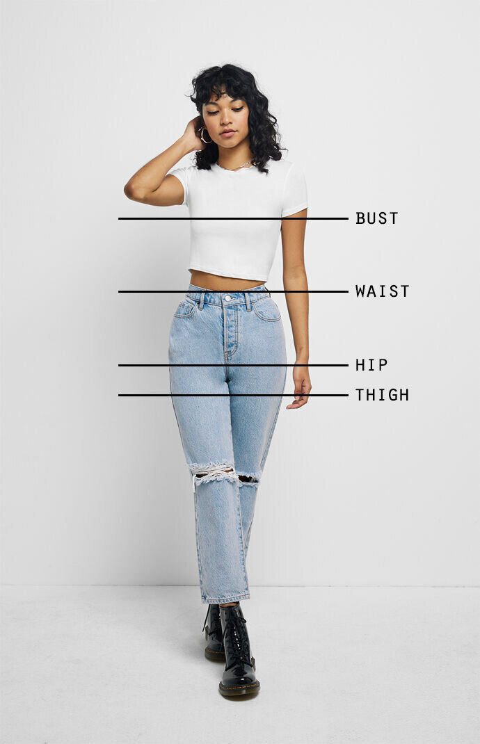 Women's Shorts Size Chart | PacSun