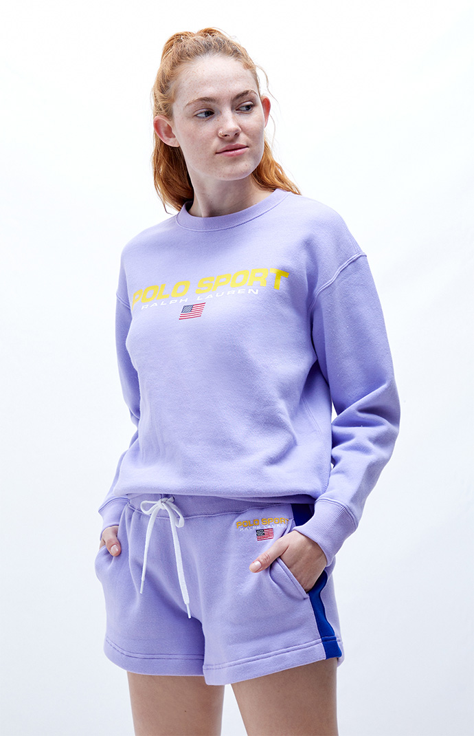Polo Ralph Lauren Lavender Sport Fleece Sweat Shorts | PacSun