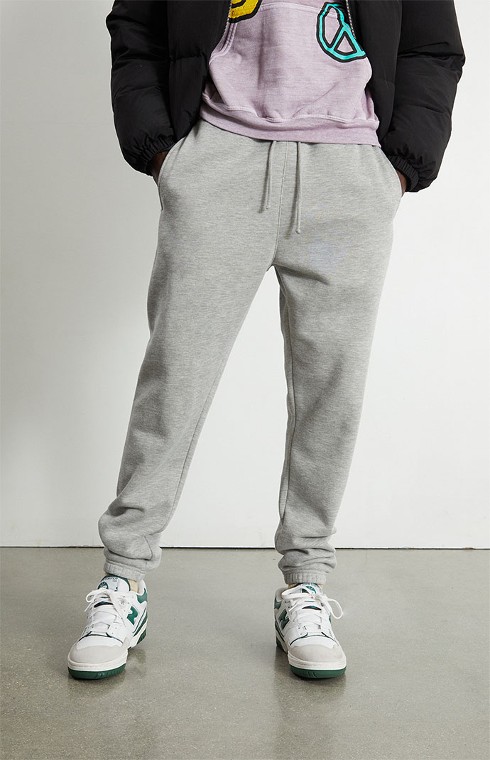 Pacsun relaxed varsity joggers in gray - ShopStyle Pants