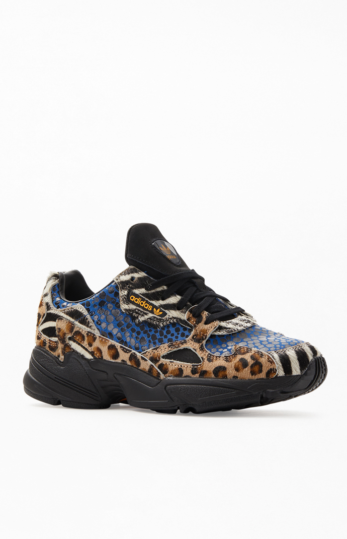 adidas Women's Leopard Falcon Sneakers | PacSun | PacSun