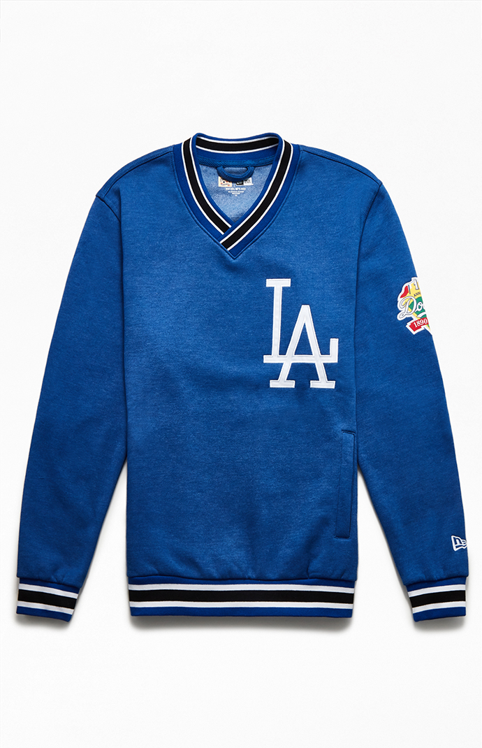 New Era Dodgers V-Neck Pullover Sweatshirt | PacSun