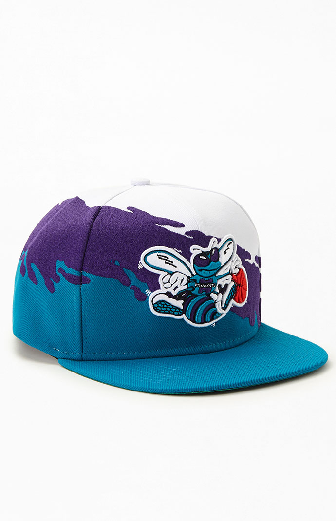 Charlotte Hornets Mitchell & Ness Paint By Numbers Snapback Hat