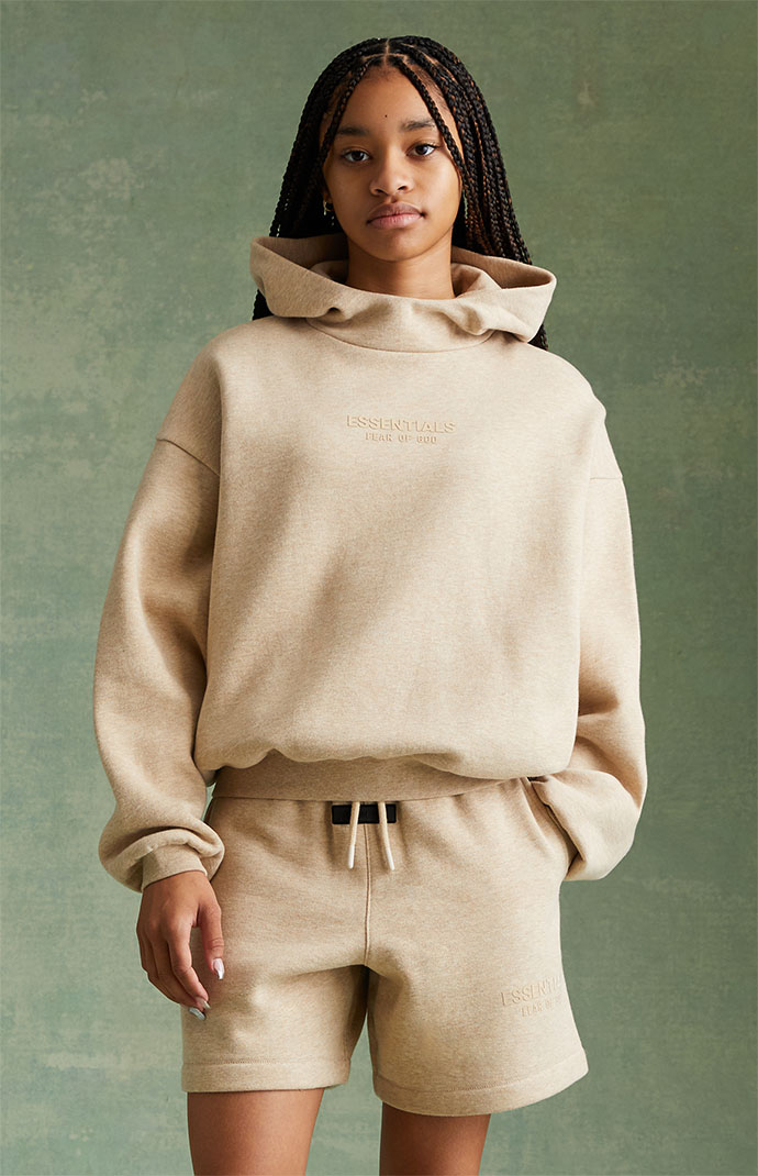 Fear Of God Essentials Hoodie - Gold Heather