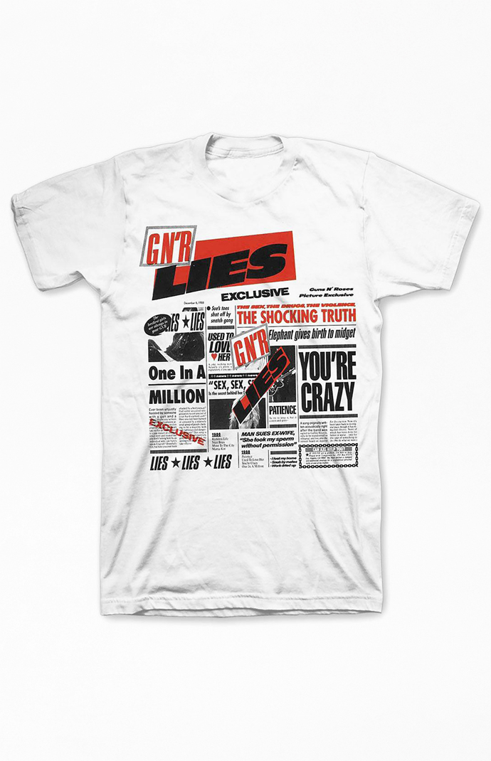 BRAVADO Gun's N Roses Lies T-Shirt | PacSun