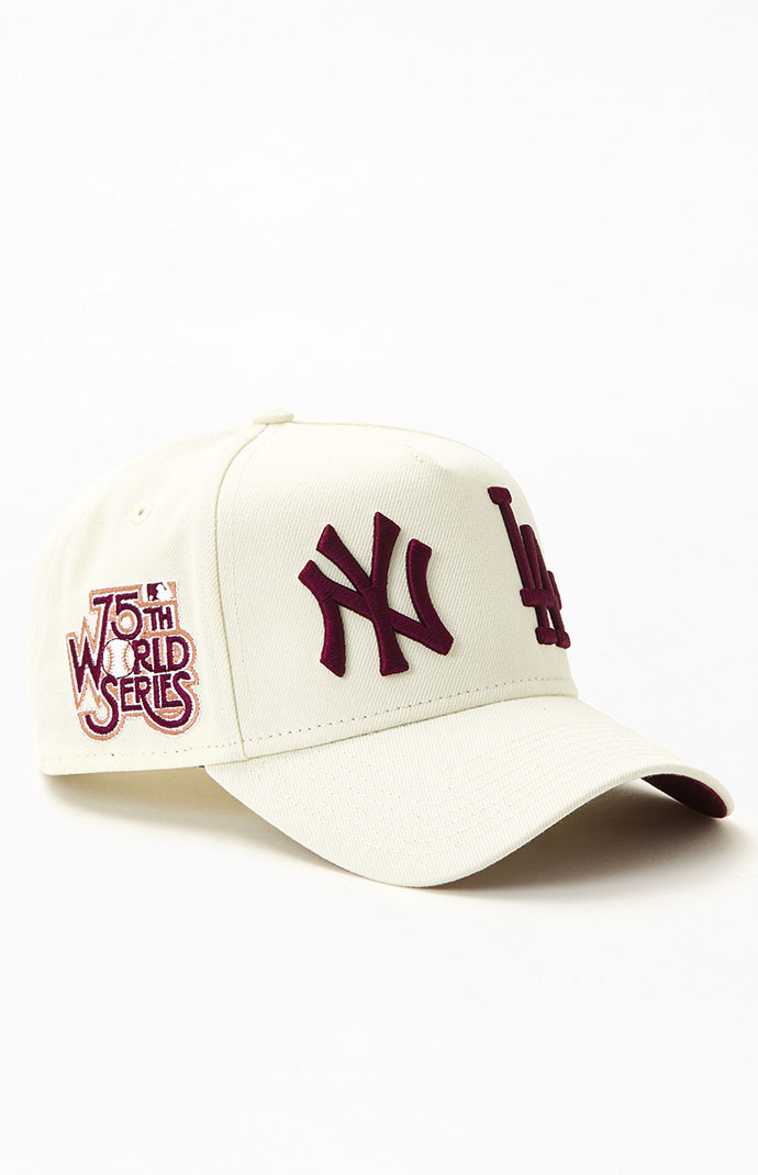 New Era NY La 9FORTY Snapback Hat in Cream