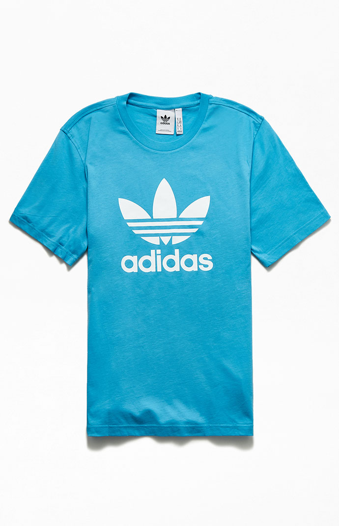 adidas Blue Trefoil T-Shirt | PacSun