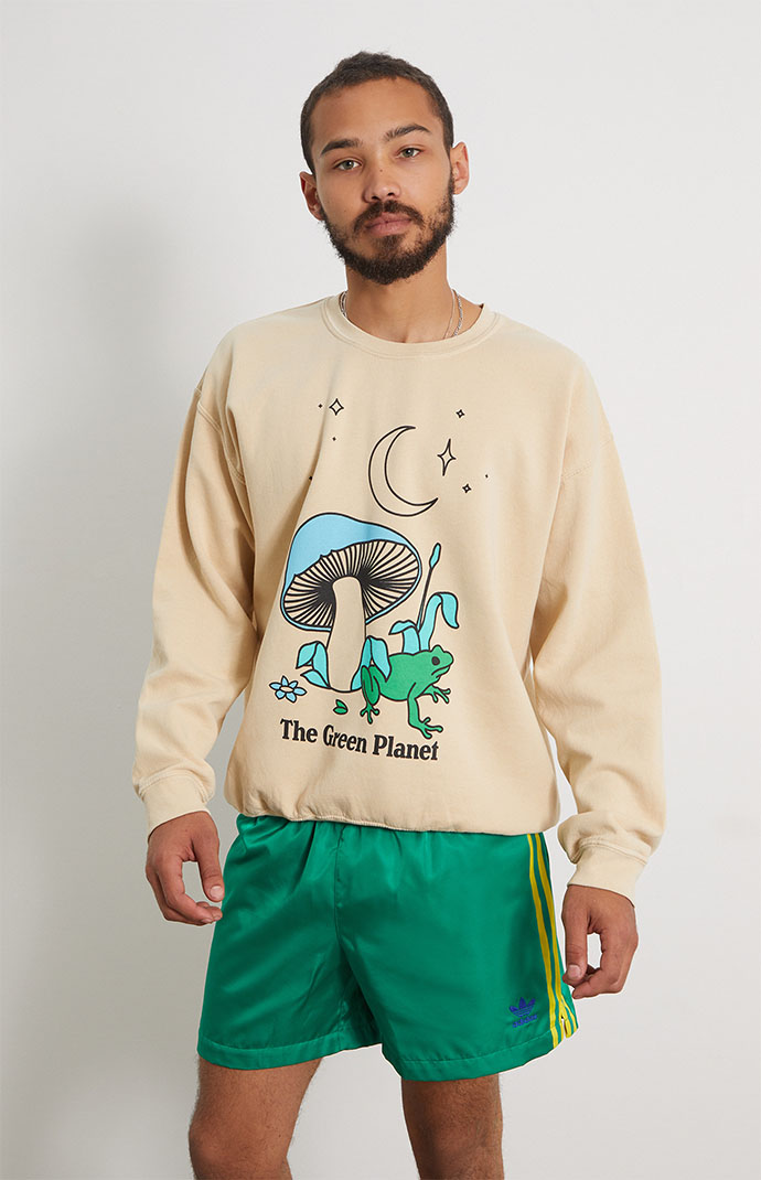 Green Planet Crew Neck Sweatshirt | PacSun