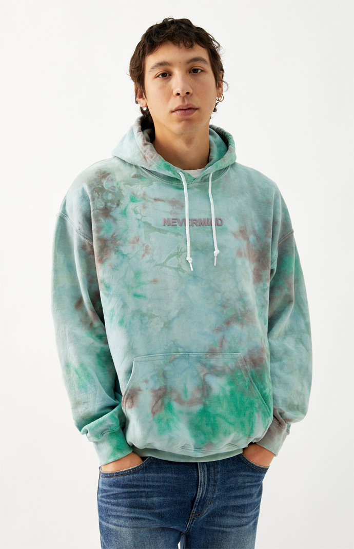 PacSun Tie-Dyed Puff Nevermind Hoodie | PacSun