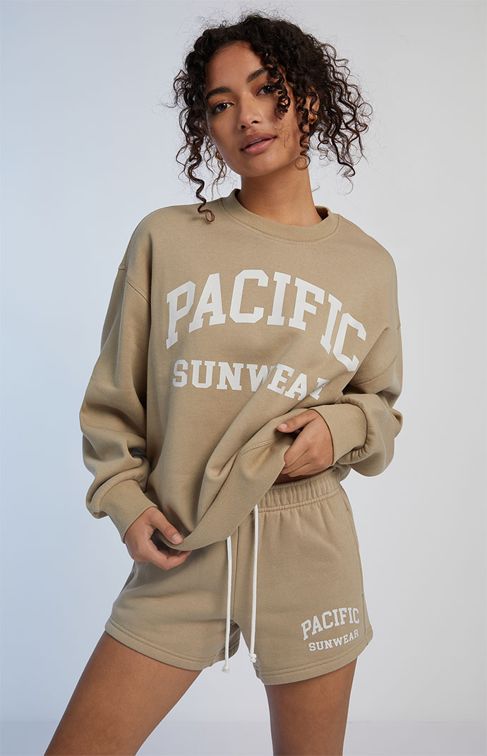 PacSun Light Brown Pacific Sunwear Sweat Shorts | PacSun