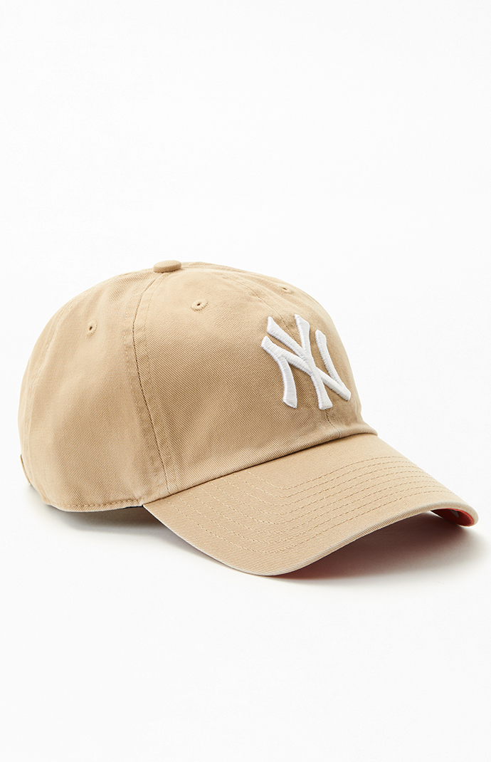 47 Brand Tan New York Yankees Strapback Dad Hat | PacSun