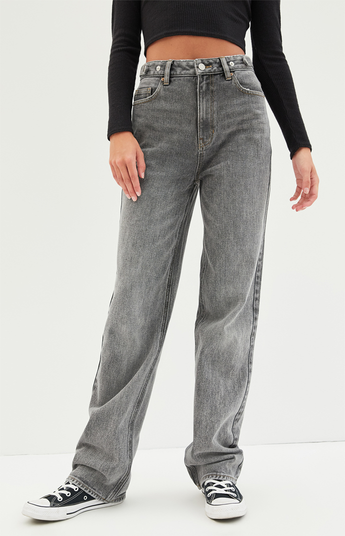 pacsun light button tab '90s boyfriend jeans