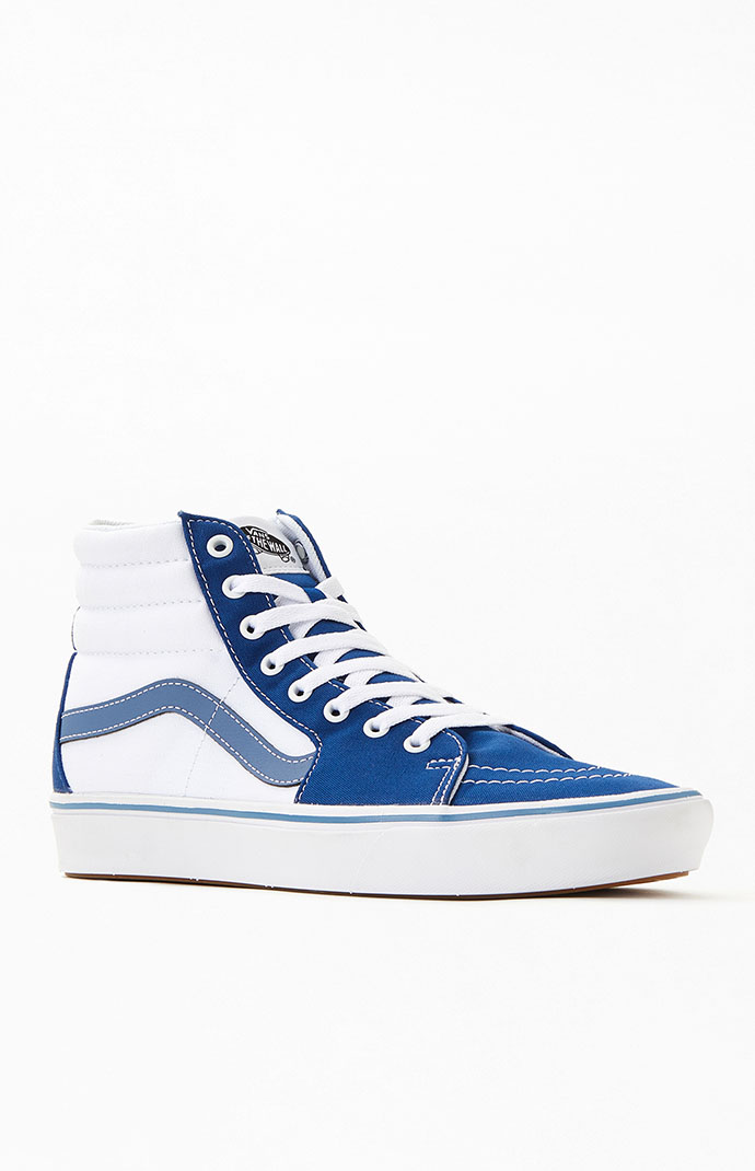 Vans Blue Comfy Cush Sk8-Hi Sneakers | PacSun